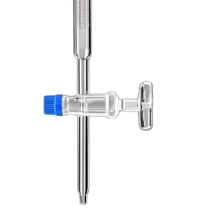 Bureta de vidrio con grifo de paso recto para titulación de laboratorio |   Vejigas Volumétricas de Precisión para Análisis Químico - Product Image 2
