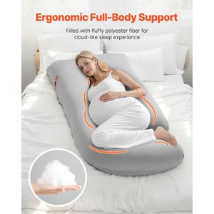 Almohada de Maternidad en Forma de G para Dormir, Soporte Corporal Completo con Funda Extraíble y Lavable, Almohada Suave para Embarazo - Product Image 2
