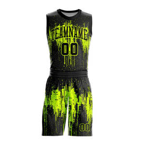 Venta Caliente: Conjunto de Uniformes de Baloncesto Personalizados para Hombre, Transpirables, de Secado Rápido y Reversibles - Product Image 3