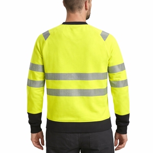 Chemise de sécurité réfléchissante coupe-vent en polyester sur mesure à haute visibilité pour hommes à manches longues – Vêtements de travail extérieur 2025 - Product Image 4