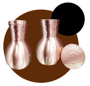 Botella de Agua de Cobre al por Mayor, Contenedor Metálico para Bebidas con Logotipo Personalizado, Proveedor de Exportación - Product Image 1