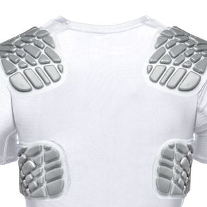 Camiseta Deportiva Acolchada de Manga Corta OEM, Camiseta de Protección para Fútbol y Rugby, Camiseta de Compresión Acolchada Transpirable de Manga Corta - Product Image 6