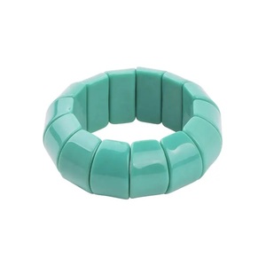 Bracelet en résine acrylique coloré 2026, géométrique, mignon, unisexe, bijoux de mode élégants et tendance en résine pour femme - Product Image 5