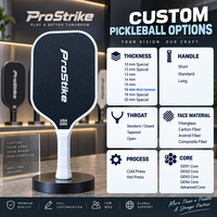 Raquette de pickleball en fibre de carbone 3K, noyau GEN3 pressé à chaud pour l'entraînement performant, fabrication OEM personnalisée, marque privée, vente en gros