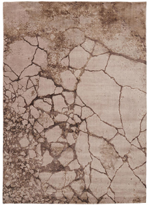 Tapis de luxe noué à la main en laine de Nouvelle-Zélande, texture pierre, abstrait moderne, pour salon, fabrication sur mesure en usine - Product Image 2
