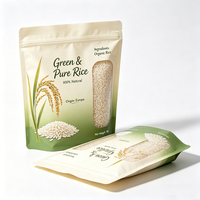 Sacs à riz personnalisés à faible MOQ, sacs en plastique de qualité alimentaire pour riz, vides avec logo, sacs Mylar pour emballage de riz de 1 kg, sacs d'emballage