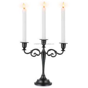 <b>Tall</b> arm aluminum candelabra for luxurious home entryway <b>table</b> centerpiece wedding banquet and festive decor - Product Image 2