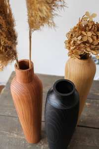 Florero de Madera de Fresno Natural, Floreros de Madera Maciza, Adornos y Decoraciones - Product Image 6