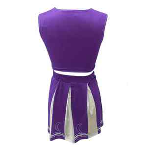 Tenues de cheerleading personnalisées de haute qualité, imprimées, durables, 100% polyester, fabrication OEM de haute qualité - Product Image 4