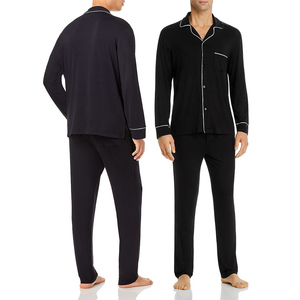 Meilleures ventes : Pyjamas et peignoirs en coton pour hommes, ensembles de vêtements de nuit, pyjamas courts en coton pour hommes de haute qualité à prix abordable - Product Image 1