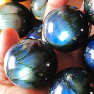 Esfera de Labradorita, Piedra Preciosa Natural, Bola de Cristal con Múltiples Destellos, Piedra Curativa, Esfera Decorativa Hecha a Mano, Venta al por Mayor, África, a Granel - Product Image 3