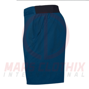 Shorts de sport pour hommes, style streetwear, taille élastique, design tendance, avec poches latérales, en vente. - Product Image 5