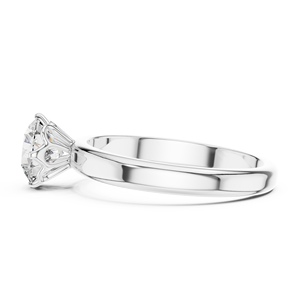 Anillo de Compromiso Personalizado de Plata de Ley 925 con Moissanita - Product Image 2