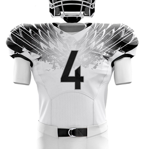 Custom American Football Jersey Set Striped <b>Rainbow</b> Design Sublimated Short Sleeve V-neck Fitted Men's Adult 100% Summer 360g - Product Image 5
