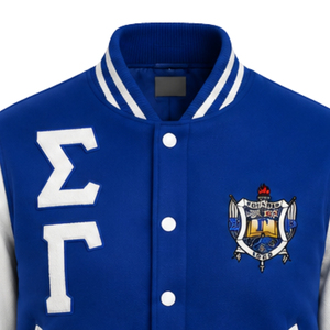 Chaqueta Bomber Corta de Satén para Mujer Sigma Gamma Rho, Ligera, con Cierre Frontal, Informal, Chaqueta de Moda para Hermandades, Ropa Personalizada al por Mayor - Product Image 3