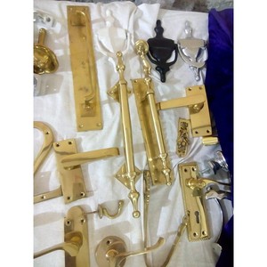 Classic Brass Door Pull Handles With Decorative Design For Cabinet Furniture Home Decor - Product Image 4