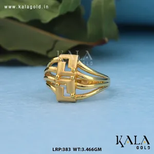 Anillo Religioso de Oro Sólido de 18K de Moda para Parejas, Joyería Elegante para Uso Diario, Regalo de Boda, Compromiso, Aniversario, India - Product Image 3