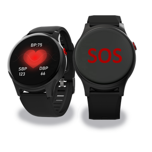 Un clic SOS pulsante telecomando monitoraggio assistenza sanitaria controllo Tracker orologio per anziano <span class=keywords><strong>HR</strong></span>/SPO2 allarme Tracker bande - Product Image 1