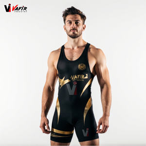 Sublimé personnalisé de haute qualité Vente en gros Haltérophilie Costume Fashion Wrestling Singlet pour hommes - Product Image 5