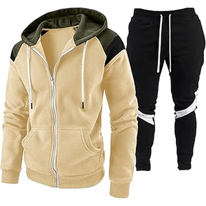 ชุดวอร์มผู้ชายทันสมัย รับผลิตแบบ OEM ODM ขายส่ง ผ้าเนื้อนุ่ม ยืดหยุ่น ใส่สบาย เหมาะสำหรับออกกำลังกายและฟิตเนส - Product Image 1