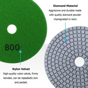 قرص تلميع ألماس جاف سميك 3 كفاءة عالية ، قرص تلميع أرضيات مرن ، OEM قابل للتخصيص - Product Image 2