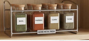 Estante para Bebidas de 3 Niveles, Acero Inoxidable, Color Plateado, Acabado Pulido, Minimalista, Multiusos, Organizador de Almacenamiento para Cocina - Product Image 4