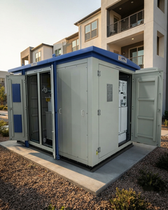 Poste de transformateur compact avancé de 630 kVA, transformateur immergé dans l'huile 33 kV avec changeur de tension hors charge, station de puissance modulaire conçue - Product Image 1