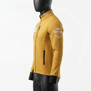 Chaqueta de Ciclismo para Hombre con Cierre Completo, Cortavientos, de Secado Rápido, Ecológica, de Manga Larga, Ropa Deportiva - Product Image 3