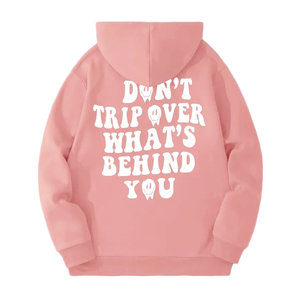 Sudadera con Capucha Rosa Unisex de Vithas Industry, Sudadera Extra Grande de Felpa con Estampado de Dibujos Animados en la Espalda, Ropa Casual Suave para Otoño - Product Image 3