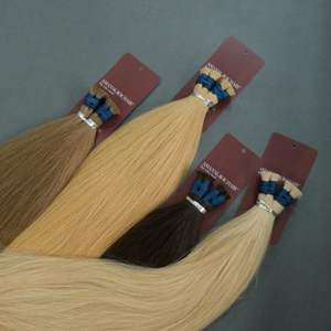 Extensions de cheveux humains vierges à 100% en vrac, provenant de cheveux asiatiques slaves, sans synthétique, cheveux d'un seul donneur - Product Image 3