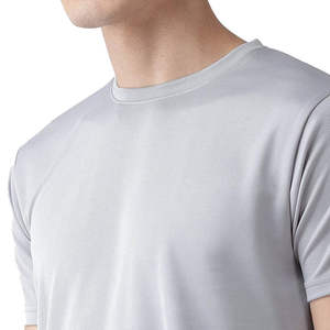 Camiseta de Manga Corta de Dos Piezas para Hombre, 100% Algodón, Corte Holgado, Transpirable, Tela de Lona, Informal, Personalizable OEM, Verano - Product Image 5