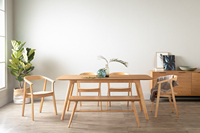Silla de Comedor Contemporánea con Patas de Madera Maciza Resistentes, Silla Moderna de Madera para Comedor, Cocina y Uso en el Hogar