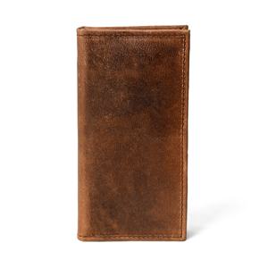 Portefeuille long en cuir de vachette pleine fleur pour homme, blocage RFID, porte-cartes fin - Product Image 1