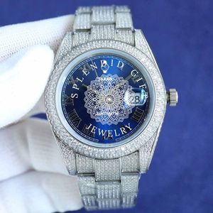 Reloj de Diamantes de Lujo, un Regalo Espléndido, 28 mm, Plateado, Analógico, Movimiento de Cuarzo ETA, Resistente al Agua 10 m, para Hombre y Mujer - Product Image 3