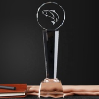 Trophées en acrylique transparent personnalisés de qualité supérieure, plaque de récompense avec logo personnalisé pour la cérémonie annuelle de reconnaissance des succès commerciaux, vente en gros