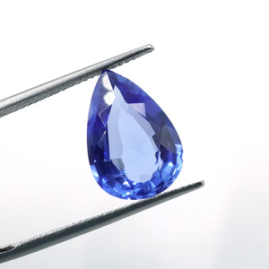 HAYAAT GEMS - Gema de Zafiro Azul Cultivada en Laboratorio, 6.60 Ct, Corte Pera Facetado (15x10x5MM) para la Elaboración de Joyas - Product Image 1