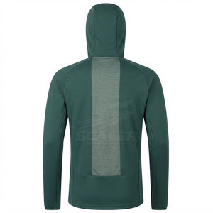 Veste de cyclisme à manches longues personnalisée de qualité supérieure, séchage rapide, spandex/polyester, fermeture éclair intégrale, poches arrière pour hommes, pour la pratique du cyclisme sur route et l'entraînement - Product Image 2