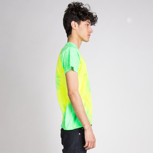 เสื้อยืดมัดย้อมสำหรับผู้ชายเสื้อยืดลำลองสีพื้นผ้าคอตตอนสี100% เป็นมิตรกับสิ่งแวดล้อมผ้าคอตตอนสินค้ามาใหม่ - Product Image 3