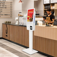 Kiosque commercial en libre-service à écran tactile, terminal de paiement numérique Android, petite taille 21,5/27/32 pouces, kiosque de commande