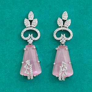 Pendientes de Aro Clásicos Americanos de Calidad de Exportación Kanhai Jewels con Baño de Rodio y Circonita, para Mujer, Aniversario 431576 - Product Image 4