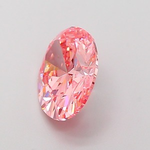 Diamant CVD rose vif fantaisie de forme ovale de luxe, cultivé en laboratoire, 2,59 carats, clarté VS1, polissage excellent, diamant non monté pour bijoux - Product Image 2