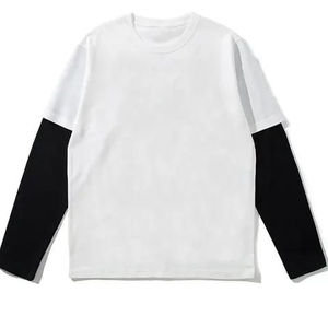 เสื้อเชิ้ตแขนยาวคอกลมผ้าวาฟเฟิลสำหรับผู้ชาย ผ้าคอตตอนผสม สวมใส่สบายๆ แฟชั่นทันสมัย - Product Image 1