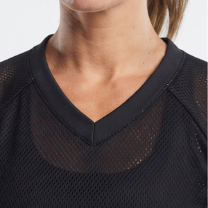 Camiseta de Fútbol de Malla con Cuello en V para Mujer, Manga Corta, Estampado Sublimado, Camiseta de Lacrosse de Malla de Alta Calidad para Mujer - Product Image 5