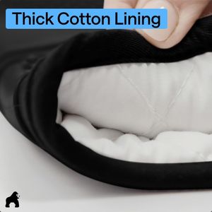 Guanti da Forno in Silicone Morbido Senza BPA con Fodera in Cotone Spesso, Resistenti al Calore, Impermeabili, Guanti di Sicurezza per Cucina con Presa Flessibile - Product Image 4