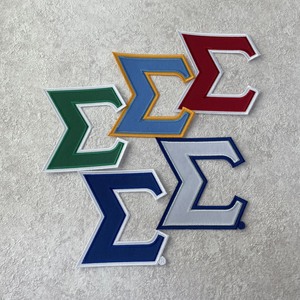 Écussons brodés en tissu sergé de marque taïwanaise All Star Emblems, emblèmes de lettres grecques pour sororités et fraternités, cadeaux pour textiles de maison - Product Image 6
