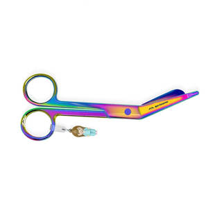 Tijeras de Enfermera para Zurdas con Diseño de Margarita, Tijeras de Acero Inoxidable para Vendajes con Punta Segura para un Corte Preciso - Product Image 5