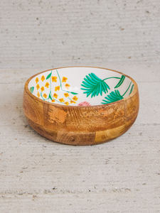 Bol en émail artisanal en bois ArtisanBloom, plat de service imprimé unique fait main pour une salle à manger élégante, une cuisine et des intérieurs contemporains - Product Image 4