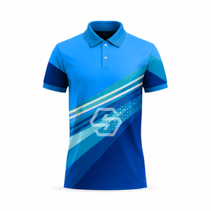 Polo de Primera Calidad con Logotipo Personalizado Sublimado, Nuevo Diseño Ligero, Polo de Color Sólido para Hombre - Product Image 3