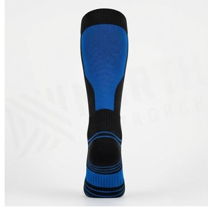 North Approach <b>Knee</b> <b>High</b> Hiking <b>Socks</b> Blue Breathable Knitted for Adults Summer Sport Use - Product Image 2