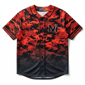 Elite Custom Camouflage Baseball Jersey <b>Athletic</b> Breathable Quick Dry Streetwear MALUZA INDUSTRIES Sportswear - Product Image 1
